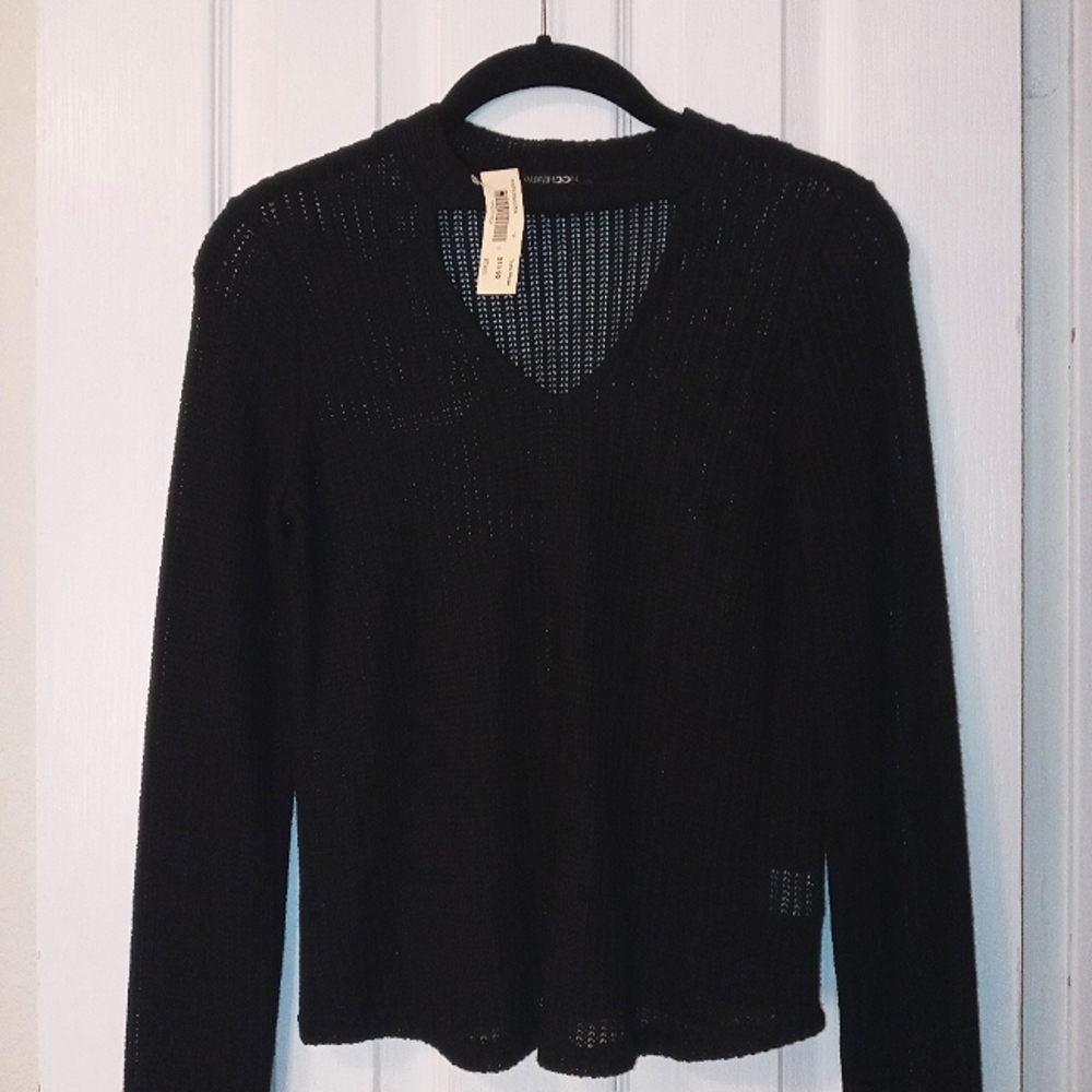 Knit Sweater w/ Choker Collar - Small